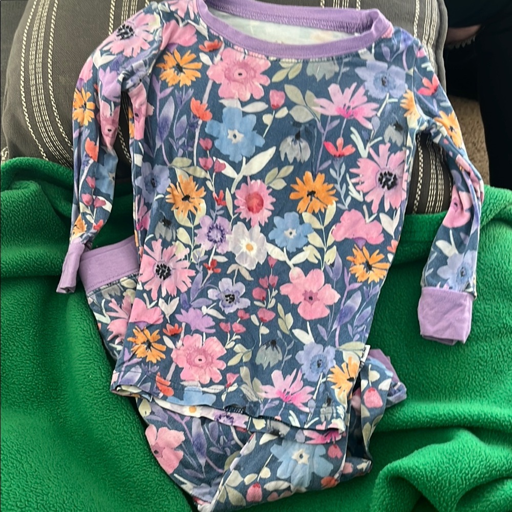 B27 Little Sleepies— Dusk Blooms Long Sleeve Pajama Set - Picture 1 of 4